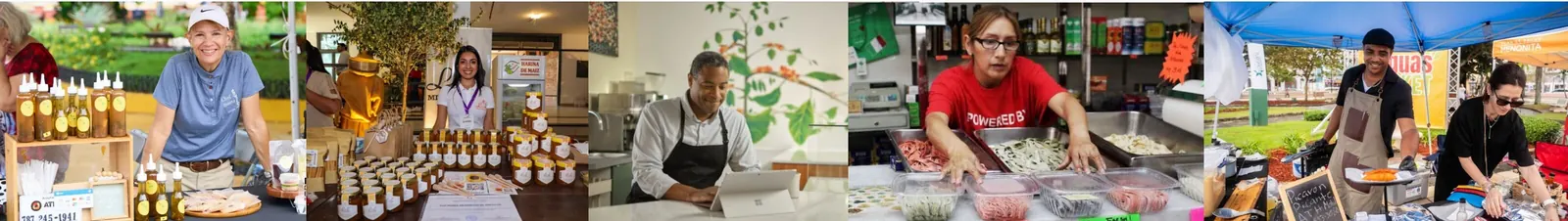 Collage de emprendedores y pequeños negocios puertorriqueños